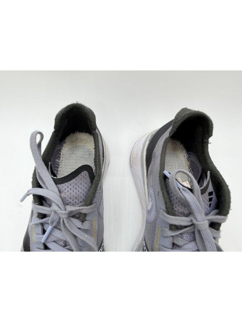 Adidas Adizero Boston 11 Running Sneakers Women's Size 7.5 Silver Violet/Black - Picture 4 of 16